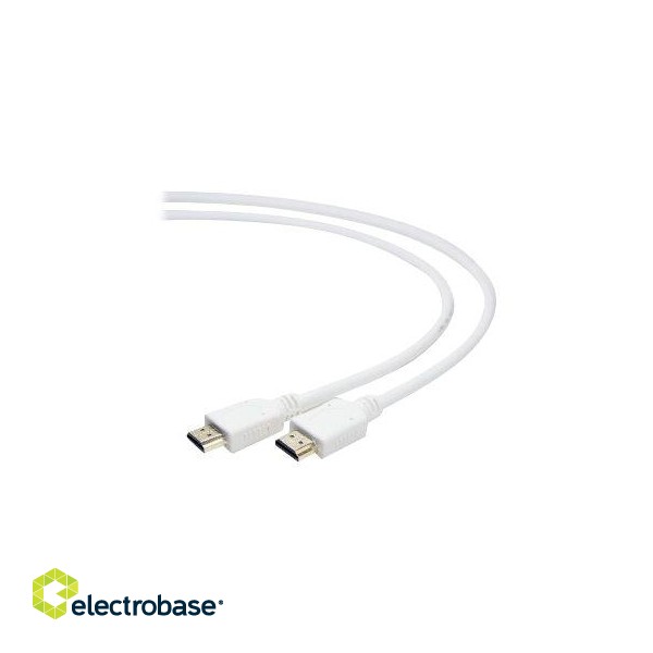 Cablexpert | HDMI male-male cable | White | HDMI male | HDMI male | 1.8 m paveikslėlis 2