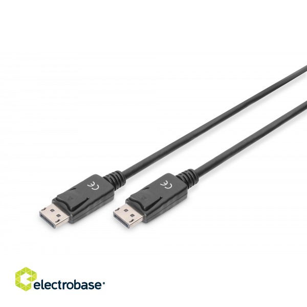 Digitus | Black | DP male | DP male | DisplayPort Connection Cable | DP to DP | 1 m image 1