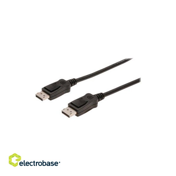 Digitus | DisplayPort Connection Cable | Black | DP male | DP male | DP to DP | 1 m paveikslėlis 2