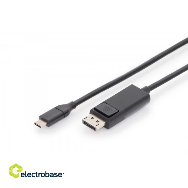 Digitus | USB-C | DisplayPort | USB Type-C adapter cable | USB-C to DP | 2 m image 1