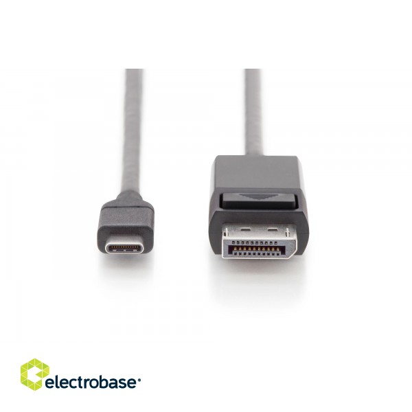 Digitus | USB-C | DisplayPort | USB Type-C adapter cable | USB-C to DP | 2 m image 3