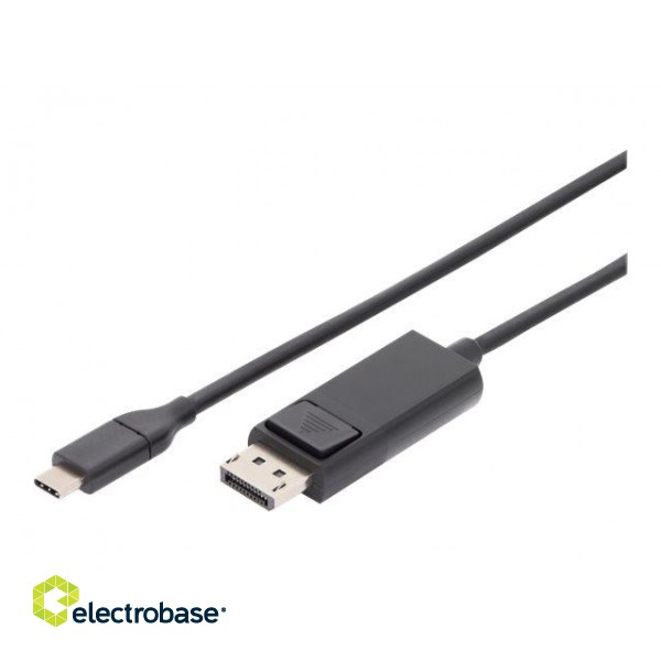 Digitus | USB-C | DisplayPort | USB Type-C adapter cable | USB-C to DP | 2 m image 2