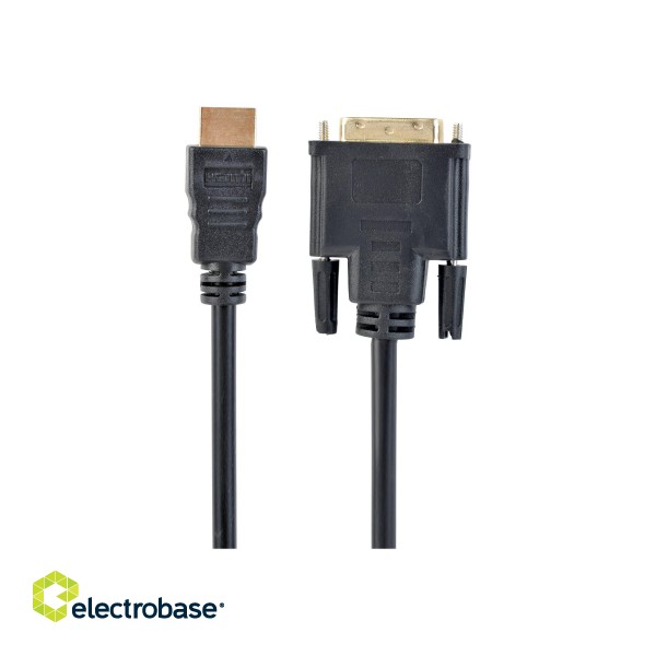 Cablexpert | Black | HDMI to DVI | 3 m paveikslėlis 3