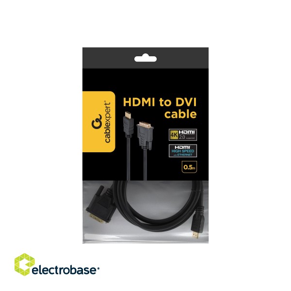 Gembird monitoriaus kabelis HDMI/DVI-DM (18+1) 1.8m | Cablexpert | HDMI to DVI-D | 1.8 m image 9