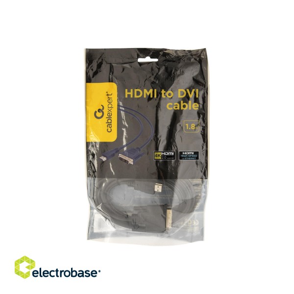 Gembird monitoriaus kabelis HDMI/DVI-DM (18+1) 1.8m | Cablexpert | HDMI to DVI-D | 1.8 m image 10