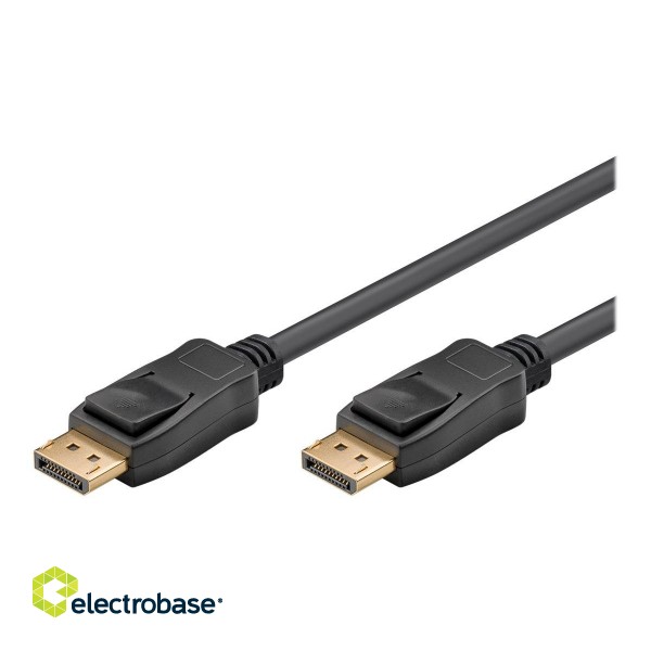 Goobay | Connector Cable 1.2 | Black | Displayport | 3 m paveikslėlis 2