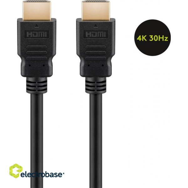 Goobay | Black | HDMI male (type A) | HDMI male (type A) | High Speed HDMI Cable with Ethernet | HDMI to HDMI | 5 m image 3