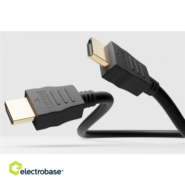 Goobay | High Speed HDMI Cable with Ethernet | Black | HDMI male (type A) | HDMI male (type A) | HDMI to HDMI | 5 m paveikslėlis 4