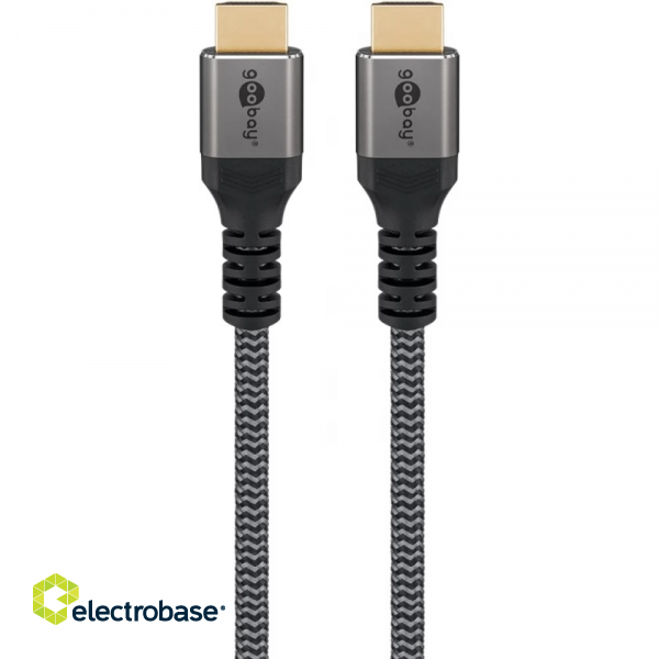 Goobay High Speed HDMI Cable with Ethernet | Black | HDMI to HDMI | 1 m paveikslėlis 2