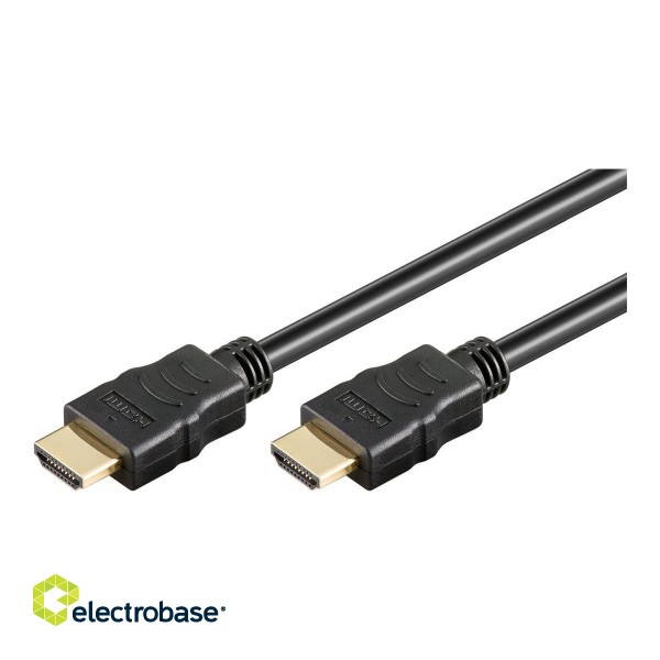 Goobay | Black | HDMI male (type A) | HDMI male (type A) | High Speed HDMI Cable with Ethernet | HDMI to HDMI | 5 m image 1