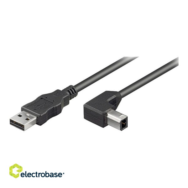 Goobay | USB 2.0 Hi-Speed Cable 90° | USB to USB image 1