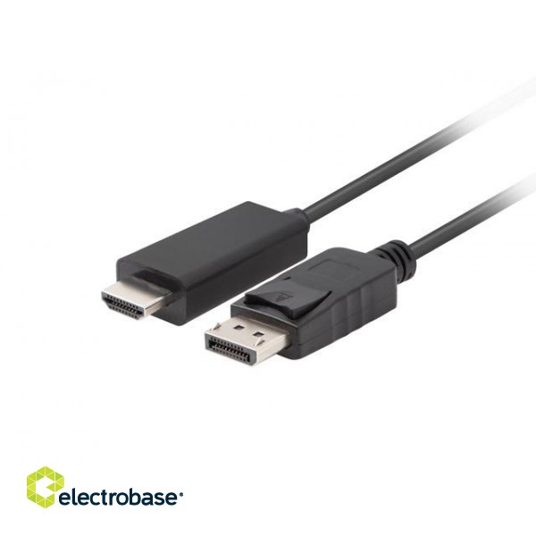 Lanberg | DisplayPort to HDMI Cable | DisplayPort Male | HDMI Male | DP to HDMI | 1.8 m paveikslėlis 1