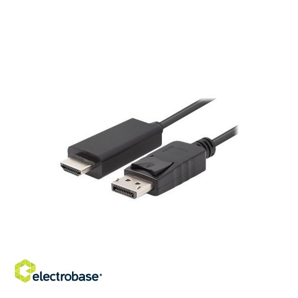 Lanberg | DisplayPort Male | HDMI Male | DisplayPort to HDMI Cable | DP to HDMI | 3 m image 2