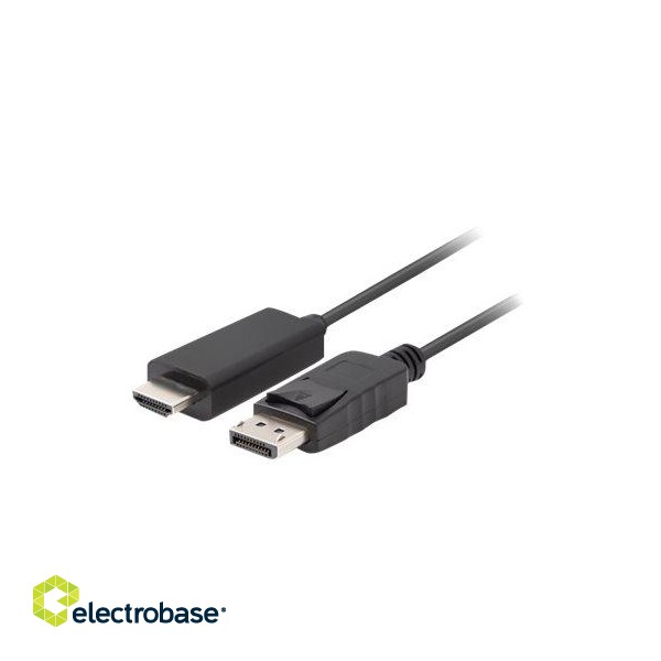 Lanberg | DisplayPort to HDMI Cable | DisplayPort Male | HDMI Male | DP to HDMI | 1 m фото 2