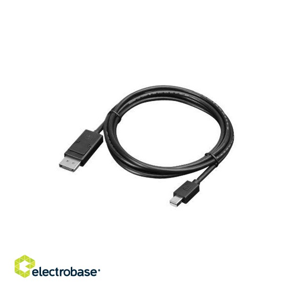 Lenovo | Black | mini DisplayPort | DisplayPort | DP to DP | 2 m image 3