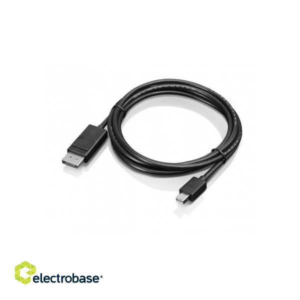 Lenovo | Black | mini DisplayPort | DisplayPort | DP to DP | 2 m image 4