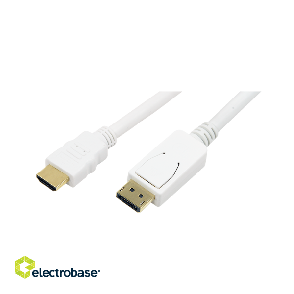 Logilink | Cable DisplayPort to HDMI | White | DP to HDMI | 2 m image 1