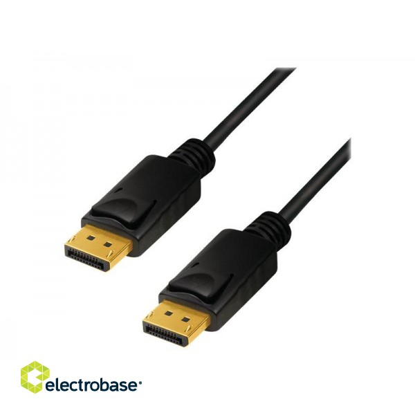 Logilink | Black | DP Male | DP Male | DisplayPort Cable | DP to DP | 1 m image 2