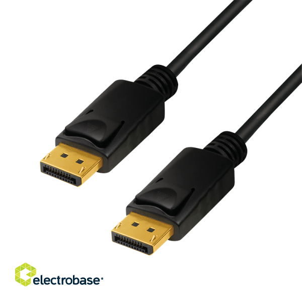 Logilink | Black | DP Male | DP Male | DisplayPort Cable | DP to DP | 1 m image 1