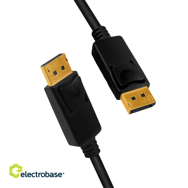 Logilink | Black | DP Male | DP Male | DisplayPort Cable | DP to DP | 1 m image 3
