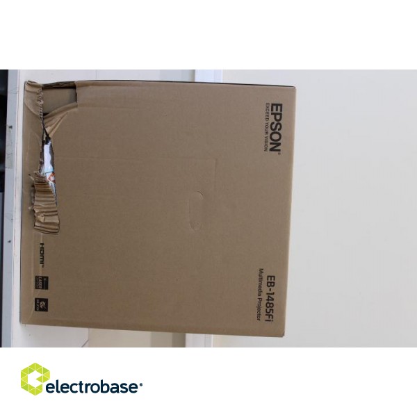 SALE OUT. Epson EB-1485Fi 3LCD Full HD/1920x1080/16:9/5000Lm/2500000:1/White | Epson | DAMAGED PACKAGING image 1