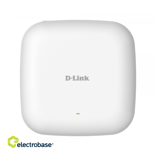 D-Link | Nuclias Connect AX1800 Wi-Fi 6 Access Point | DAP-X2810 | 802.11ac | Mesh Support No | 1200+574  Mbit/s | 10/100/1000 Mbit/s | Ethernet LAN (RJ-45) ports 1 | No mobile broadband | MU-MiMO Yes | PoE in | Antenna type 2xInternal image 1