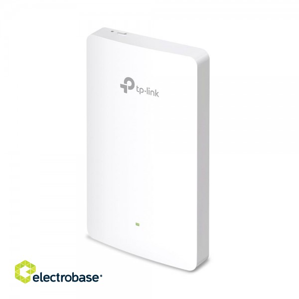 TP-LINK | AX1800 Wall-Plate Dual-Band Wi-Fi 6 Access Point | EAP615-Wall | 802.11ax | Mbit/s | 10/100/1000 Mbit/s | Ethernet LAN (RJ-45) ports 4 | MU-MiMO Yes | PoE out image 1