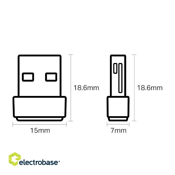 TP-LINK | Dual Band USB 2.0 Adapter | Archer T2U Nano | 2.4GHz/5GHz image 6