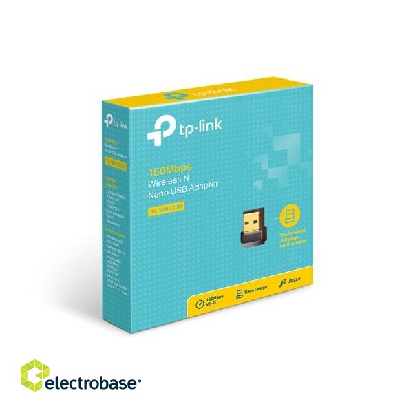 TP-LINK | Nano USB 2.0 Adapter | TL-WN725N | 2.4GHz image 4