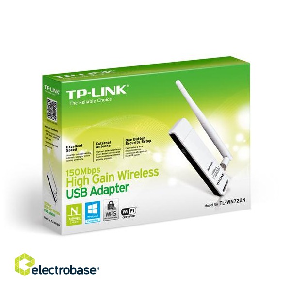 TP-LINK | USB 2.0 Adapter | TL-WN722N | 2.4GHz image 2