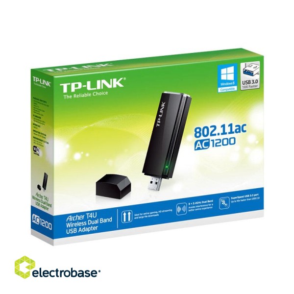 TP-LINK | USB 3.0 Adapter | Archer T4U | 2.4GHz/5GHz image 9