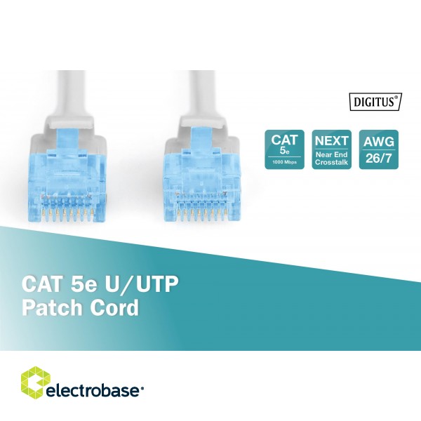 Digitus | Patch cable | UTP | Grey image 3