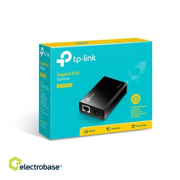 TP-LINK | PoE Splitter | TL-PoE10R | Ethernet LAN (RJ-45) ports 2x10/100/1000 image 2