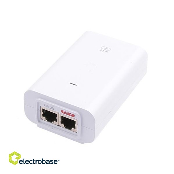 Ubiquiti | 802.3af Supported PoE Injector | U-POE-af | Ethernet LAN (RJ-45) ports 1 image 3