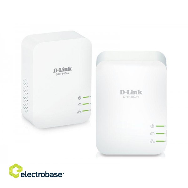 D-Link | PowerLine AV2 1000 HD Gigabit Starter Kit | DHP-601AV/E | 1000 Mbit/s | Ethernet LAN (RJ-45) ports 1 | No Wi-Fi | Extra socket image 2