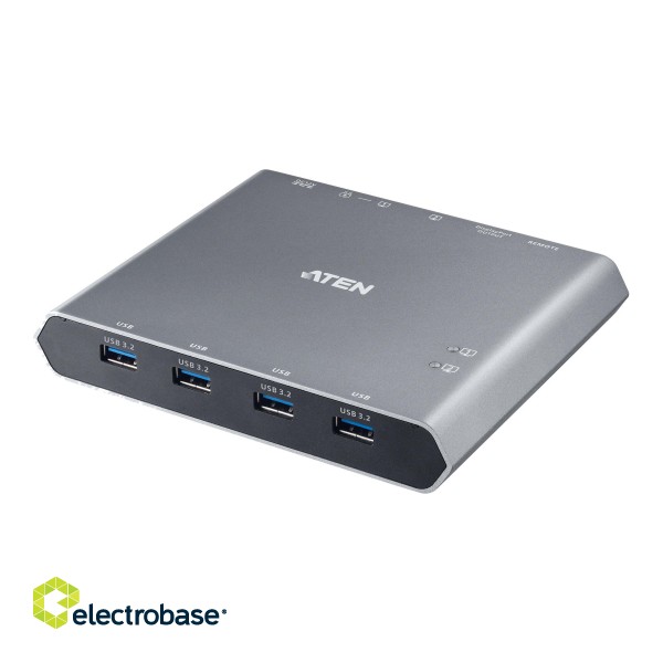 Aten | 2-Port 4K USB-C KVM Dock Switch | US3311