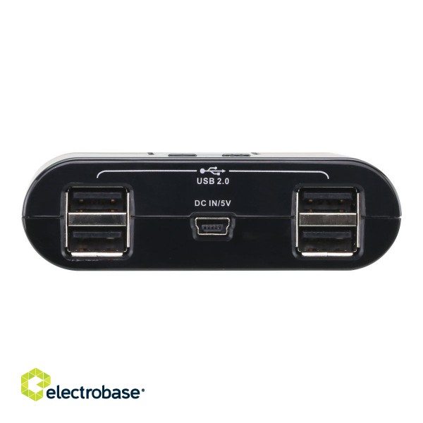 Aten 2-Port USB 2.0 Peripheral Sharing Device | Aten | USB 2.0 | 2 x 4 USB 2.0 Peripheral Sharing Switch image 3