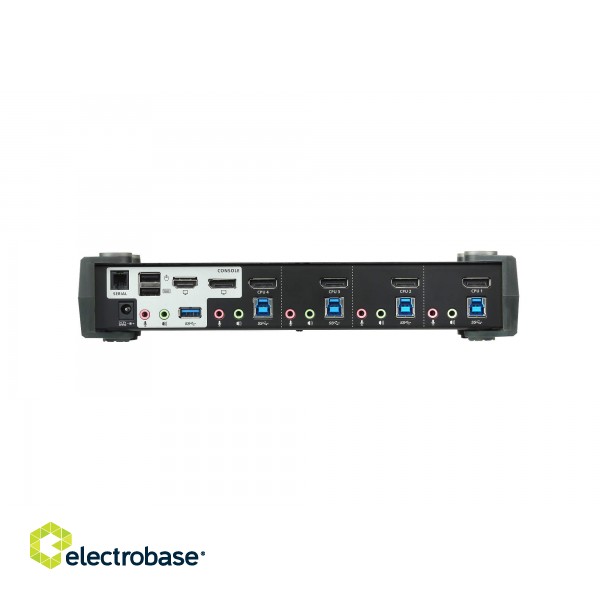 Aten | 4-Port USB3.0 4K DisplayPort KVMP Switch with Built-in MST Hub | CS1924M image 3