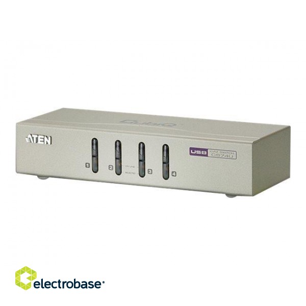 Aten CS74U-A7  4-Port USB VGA/Audio KVM Switch | Aten | 4-Port USB VGA/Audio KVM Switch | CS74U-A7 image 1
