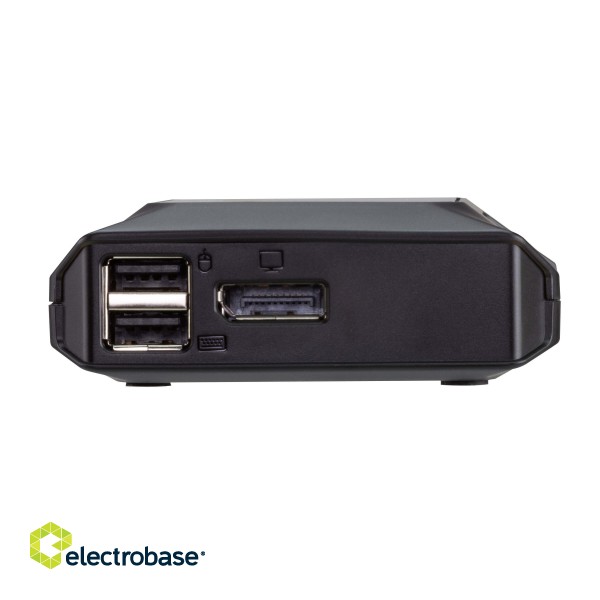 Aten US3312 2-Port USB-C 4K DisplayPort KVM Switch with Remote Port Selector | Aten | 2-Port USB-C 4K DisplayPort KVM Switch with Remote Port Selector | US3312 | Warranty 24 month(s) paveikslėlis 2