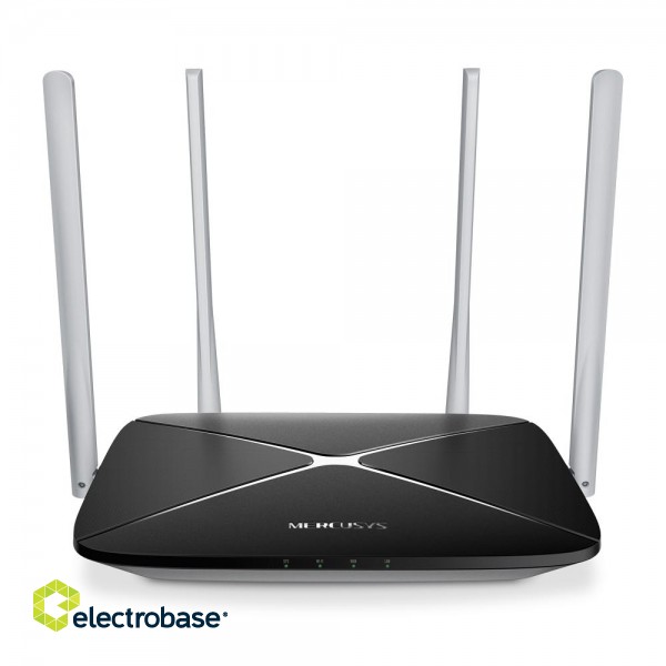 AC1200 Dual Band Wireless Router | AC12 | 802.11ac | 300+867 Mbit/s | 10/100 Mbit/s | Ethernet LAN (RJ-45) ports 3 | Mesh Support No | MU-MiMO No | No mobile broadband | Antenna type 4xFixed | No image 1