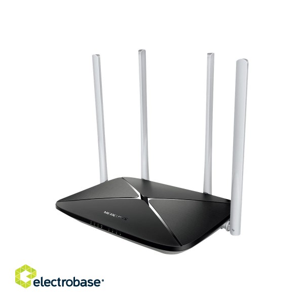AC1200 Dual Band Wireless Router | AC12 | 802.11ac | 300+867 Mbit/s | 10/100 Mbit/s | Ethernet LAN (RJ-45) ports 3 | Mesh Support No | MU-MiMO No | No mobile broadband | Antenna type 4xFixed | No image 2