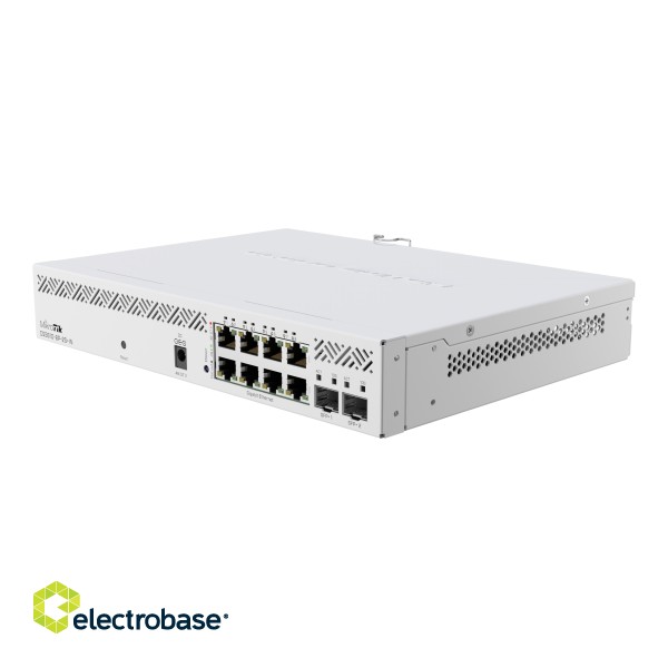 Cloud Router Switch | CSS610-8P-2S+IN | No Wi-Fi | 10/100/1000 Mbit/s | Ethernet LAN (RJ-45) ports 8 | Mesh Support No | MU-MiMO No | No mobile broadband image 1