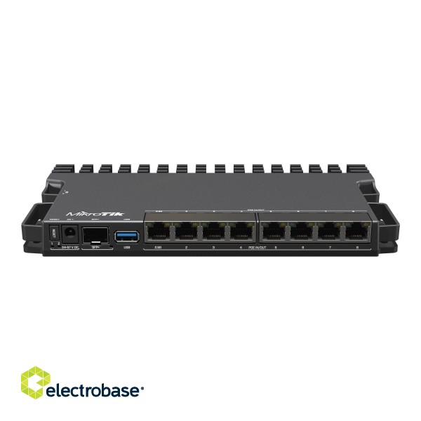 RouterBOARD | RB5009UPr+S+IN | No Wi-Fi | 10/100 Mbps (RJ-45) ports quantity | 10/100/1000 Mbit/s | Ethernet LAN (RJ-45) ports 7 | Mesh Support No | MU-MiMO No | No mobile broadband фото 2