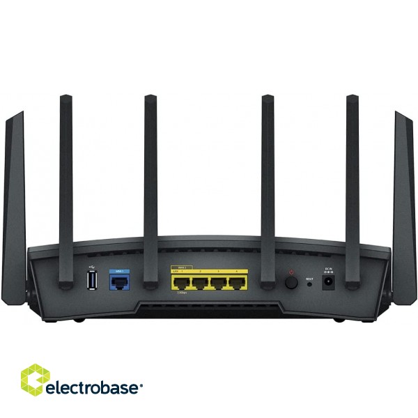 Synology RT6600ax Ultra-fast and Secure Wireless Router for Homes | Ultra-fast and Secure Wireless Router for Homes | RT6600ax | 802.11ax | 4800  Mbit/s | Ethernet LAN (RJ-45) ports 5 | Mesh Support No | MU-MiMO Yes | No mobile broadband |  image 5