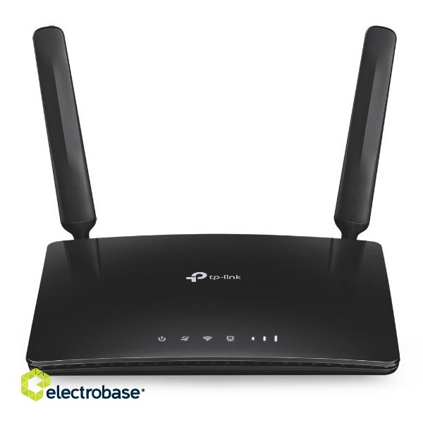 4G LTE Router | Archer MR200 | 802.11ac | 300+433 Mbit/s | 10/100 Mbit/s | Ethernet LAN (RJ-45) ports 3 | Mesh Support No | MU-MiMO No | 4G | Antenna type 2xDetachable antennas image 1