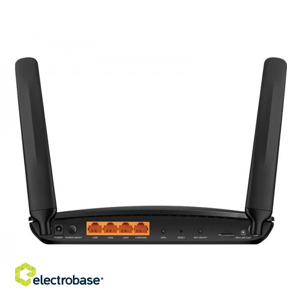 4G+ LTE Router | Archer MR600 | 802.11ac | 300+867 Mbit/s | 10/100/1000 Mbit/s | Ethernet LAN (RJ-45) ports 3 | Mesh Support No | MU-MiMO No | 4G | Antenna type 2xDetachable image 8