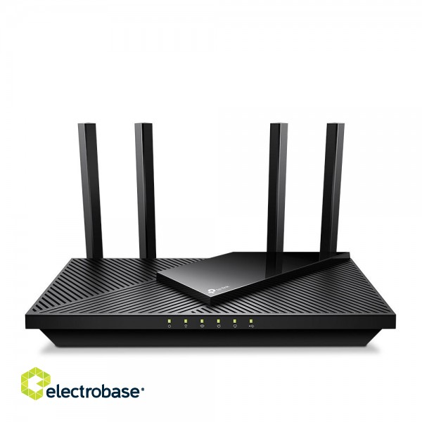 AX3000 Dual Band Gigabit Wi-Fi 6 Router | Archer AX55 Pro | 802.11ax | 574+2402 Mbit/s | 10/100/1000 Mbit/s | Ethernet LAN (RJ-45) ports 3 | Mesh Support Yes | MU-MiMO Yes | No mobile broadband | Antenna type External image 1