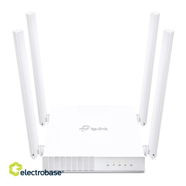 Dual Band Router | Archer C24 | 802.11ac | 300+433 Mbit/s | 10/100 Mbit/s | Ethernet LAN (RJ-45) ports 4 | Mesh Support No | MU-MiMO Yes | No mobile broadband | Antenna type 4xFixed image 1