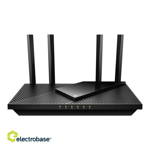 AX3000 Dual Band Gigabit Wi-Fi 6 Router | Archer AX55 Pro | 802.11ax | 574+2402 Mbit/s | 10/100/1000 Mbit/s | Ethernet LAN (RJ-45) ports 3 | Mesh Support Yes | MU-MiMO Yes | No mobile broadband | Antenna type External image 2